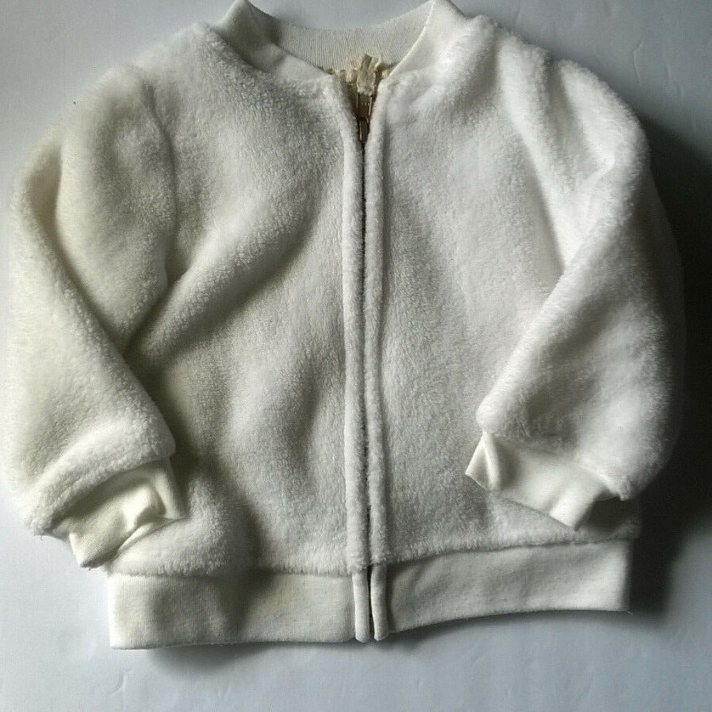 Carter’s Faux Fur Fuzzy Jacket 12 Months Infant Zi